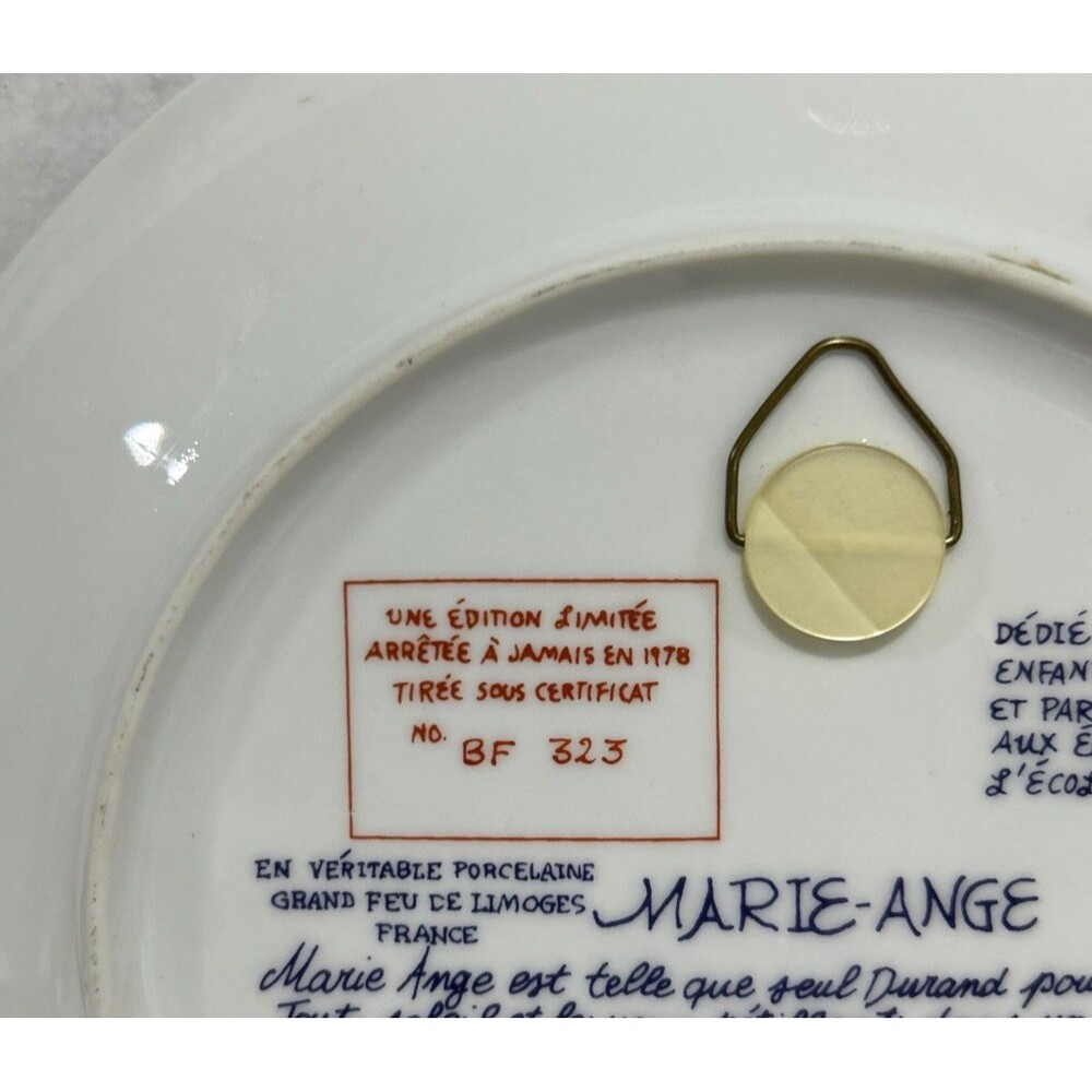 Vintage Plate| MARIE-ANGE | Girl in Apple Orchard | Paul Durand | France - Picture 3 of 4